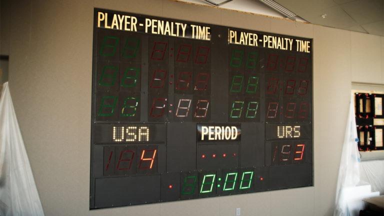 Scoreboard Panel from Lake Placid 1980 Olympic Winter Games