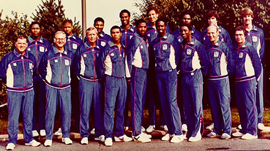 Isiah Thomas is part of the 1980 U.S. Olympic Men's Basketball Team photo
