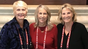 Donna de Varona, Cathy Ferguson and Anne Warner Cribbs pose for a photo at the Broadmoor