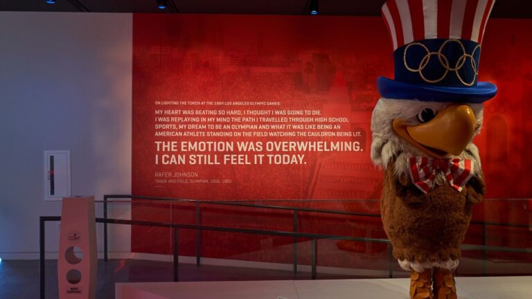 See Sam the Eagle at the U.S. Olympic & Paralympic Museum