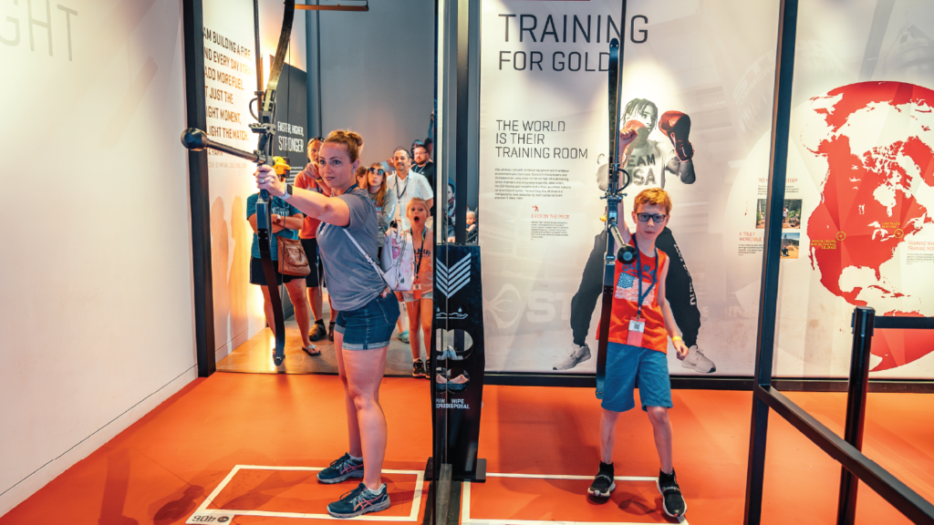 image of interactive exhibit | things to do in may at the U.S. Olympic & Paralympic Museum