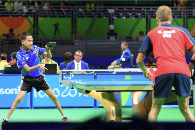 image of para table tennis olympic athlete