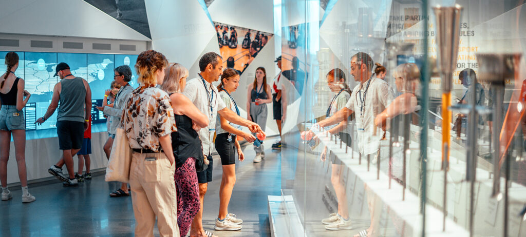 Olympic torches exhibit at the U.S. Olympic & Paralympic Museum