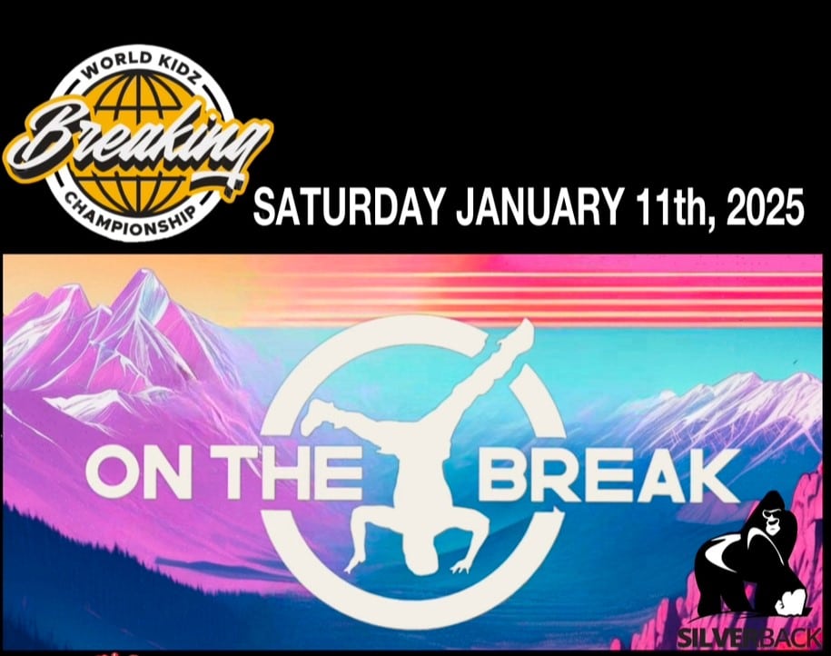 world kidz breaking championship graphic with the date Jan. 44, 2025