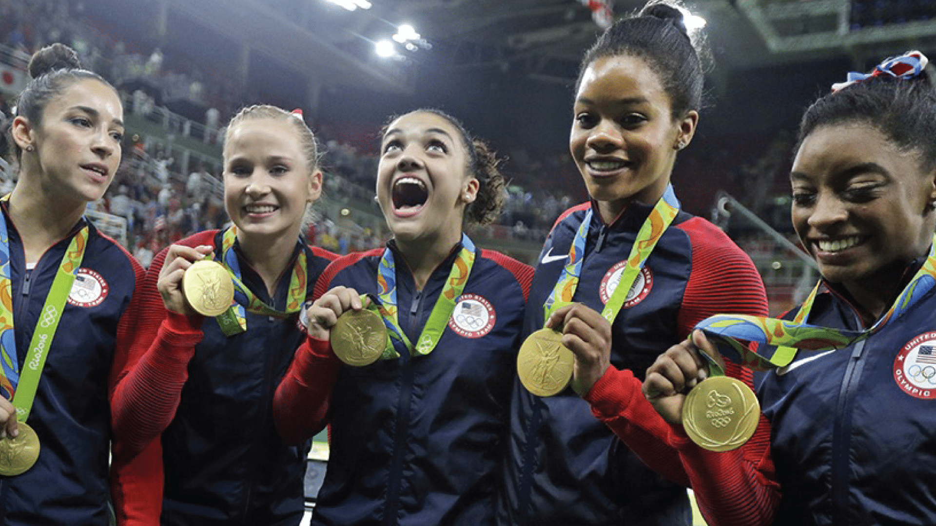 gymnastics in the olympics - famous female gymnasts team USA