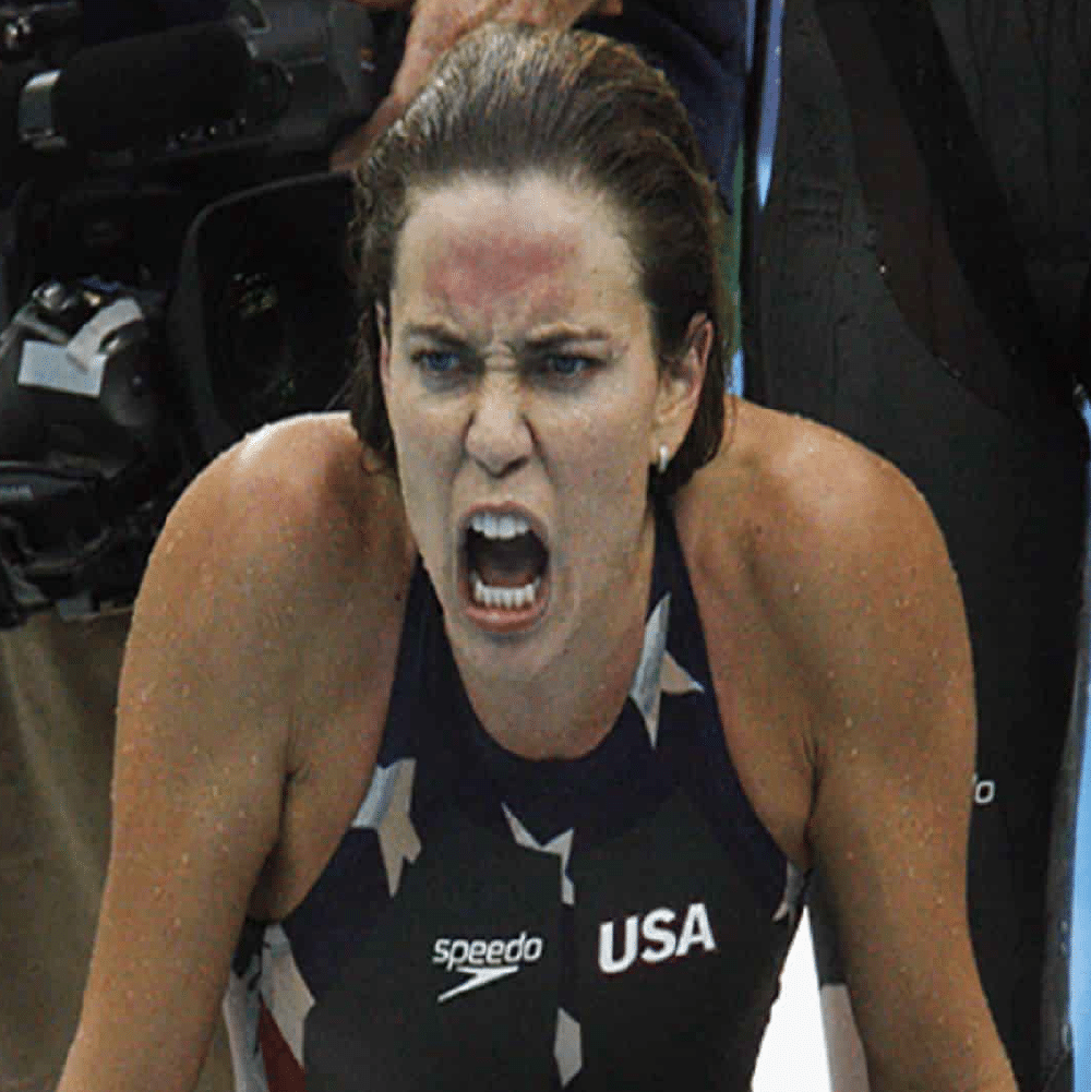 Natalie coughling - female olympic swimmer from team USA