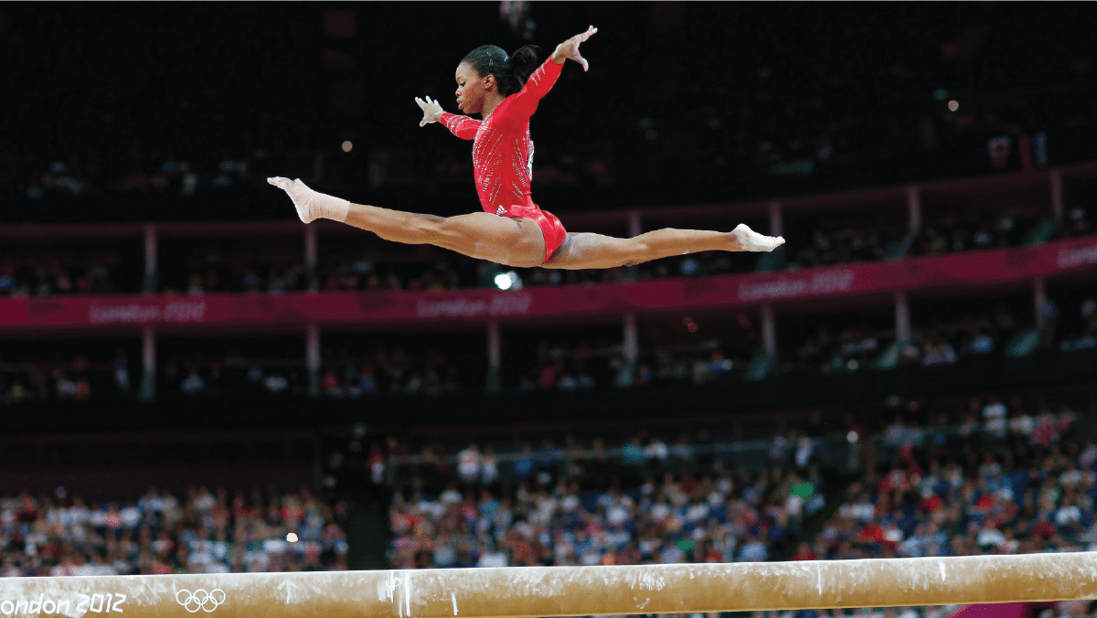 gabby douglas - first Black gymnast to win the Olympic all-around title