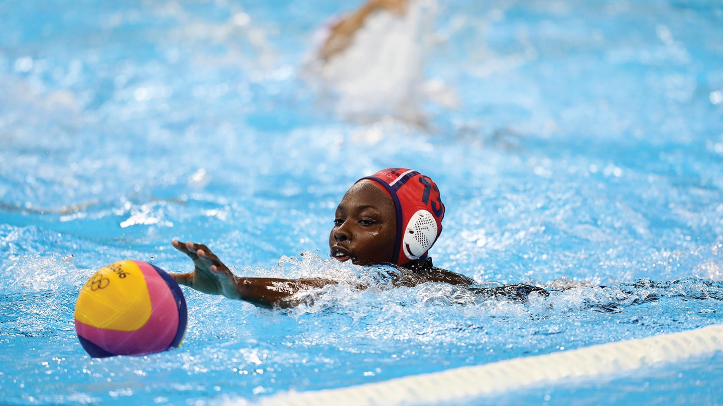 Ashleigh Johnson - famous female swimmer from team USA